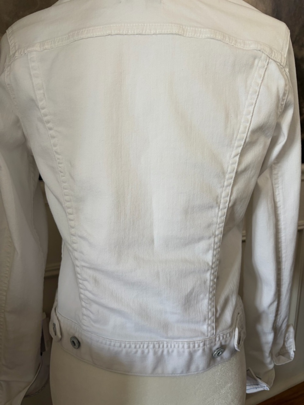 AG Adriano Goldschmied White Denim Robyn Jacket - Picture 5 of 12